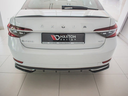 Maxton Design Rear Side Splitters Skoda Superb Mk3 FL Hatchback / Estate (2019-) - Textured - SK-SU-3F-RSD1T - Image 2
