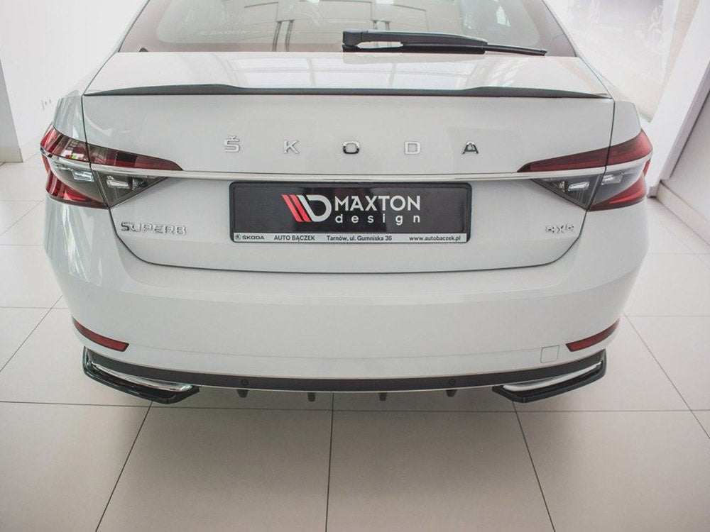 Maxton Design Rear Side Splitters Skoda Superb Liftback / Estate Mk3 Facelift - SK-SU-3F-RSD1G - Image 2