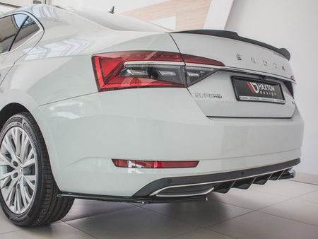 Maxton Design Rear Side Splitters Skoda Superb Mk3 FL Hatchback / Estate (2019-) - Textured - SK-SU-3F-RSD1T - Image 3