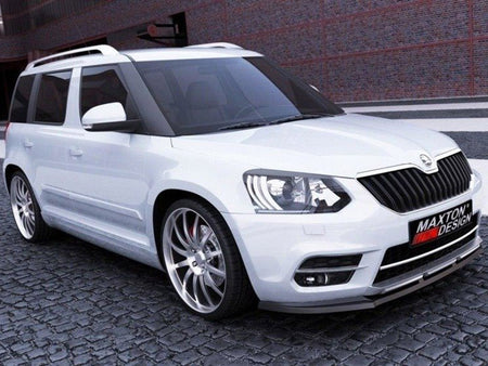Maxton Design Front Splitter Skoda Yeti CITY Facelift Model (2013-UP) - Carbon Look - SK-YE-1F-FD1C - Image 1