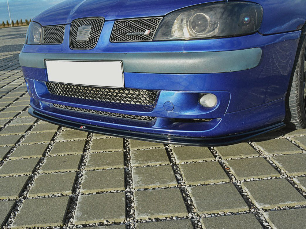 Maxton Design Front Splitter V.1 Seat Ibiza MK2 Cupra Facelift (1999-2002) - Carbon Look - SE-IB-2F-CU-FD1C - Image 2