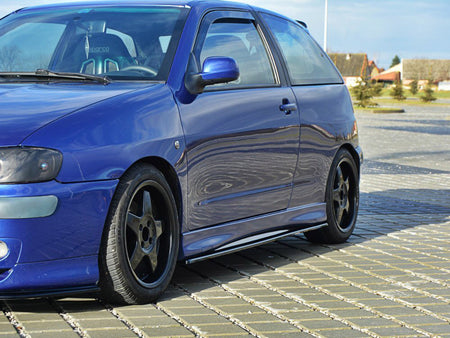 Side Skirts Splitters Seat Ibiza MK2 Cupra Facelift (1999-2002) - Carbon Look