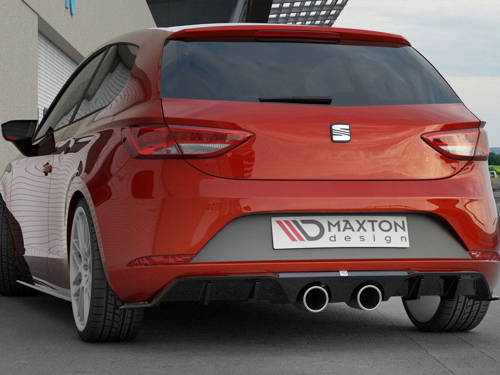 Maxton Design Rear Valance V.2 Seat Leon MK3 Cupra Facelift - Carbon Look - SE-LE-3F-CU-RS2C - Image 4