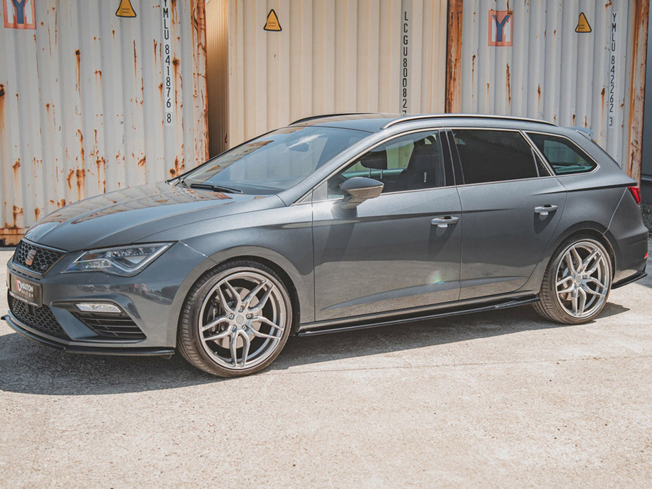 Maxton Design Side Skirts Diffusers V.5 Seat Leon Mk3 Cupra / FR Facelift - SE-LE-3F-CU-SD5G - Image 2