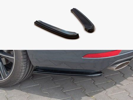 Rear Side Splitters V1 Seat Leon MK 3.5 Cupra ST (2017-) - Textured