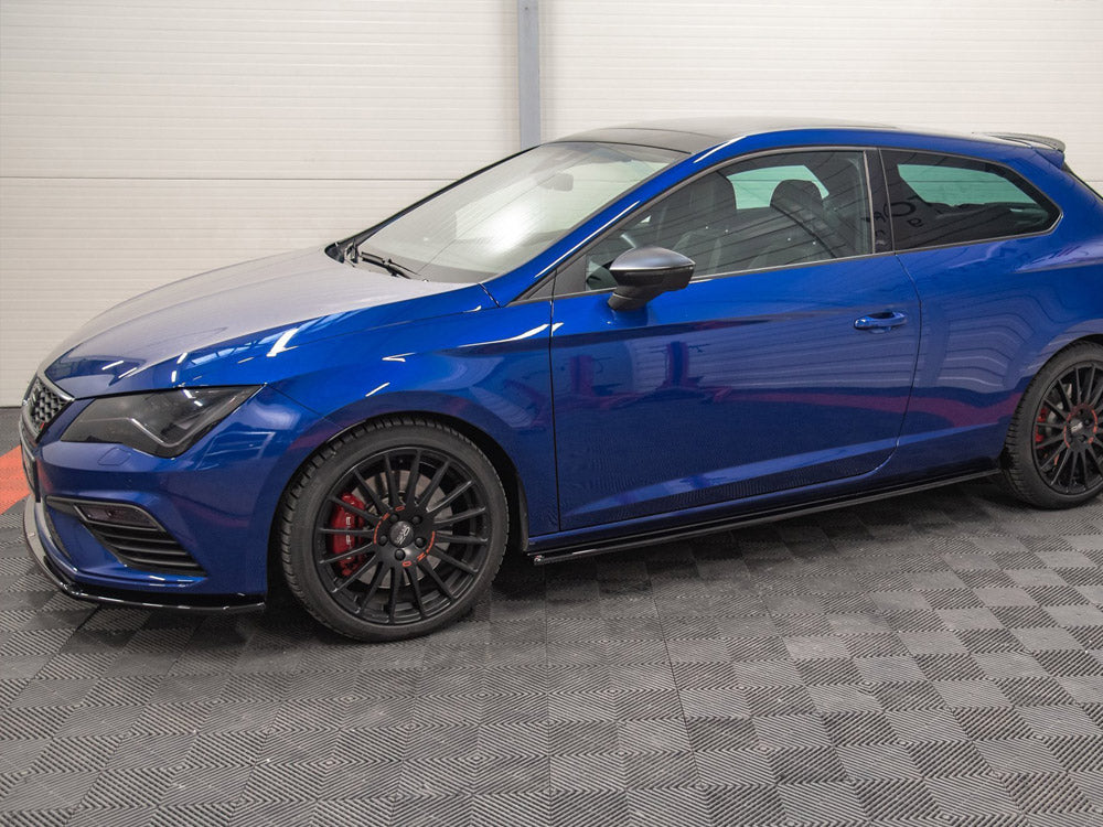 Maxton Design Side Skirts Splitters Seat Leon Cupra/ FR SC MK3/ MK3 Facelift (2013-2019) - SE-LE-3-CU-3D-SD1G - Image 3