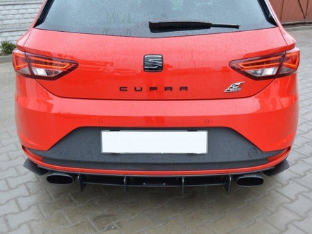 Maxton Design Seat Leon III Cupra Rear Diffuser &amp; Rear Side Splitters - SE-LE-3-CU-CNC-RS1A - Image 3