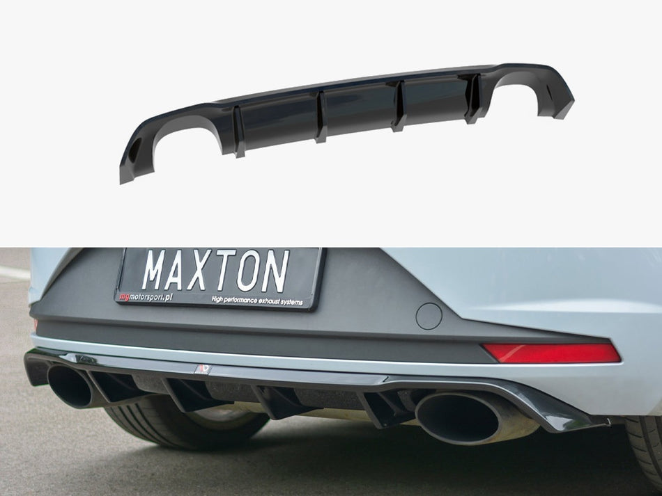 Maxton Design Rear Valance Seat Leon Mk3 Cupra (2014-2016) - SE-LE-3-CU-RS1G - Image 1