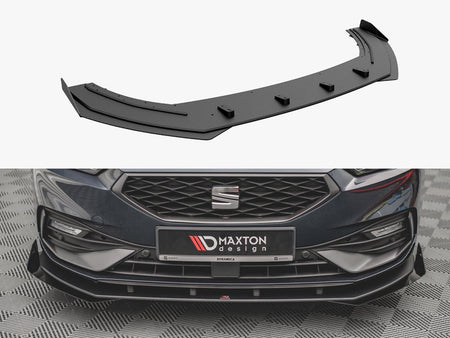 Maxton Design Street PRO Front Splitter + Flaps Seat Leon FR Mk4 - SELE4FRCNC-FD1B+FSF1G - Image 1