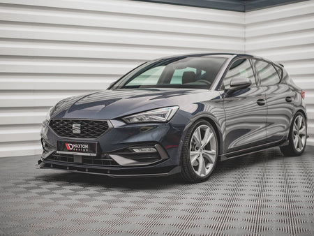 Maxton Design Street PRO Front Splitter + Flaps Seat Leon FR Mk4 - SELE4FRCNC-FD1B+FSF1G - Image 2