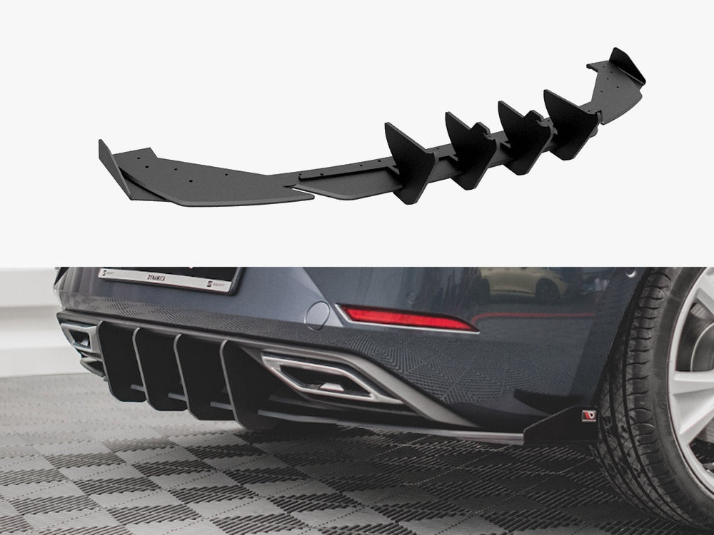 Maxton Design Street PRO Rear Valance + Flaps Seat Leon FR Hatchback Mk4 - SELE4FRCNC-RS1B+RSF1G - Image 1