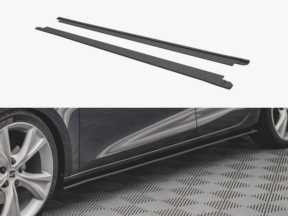 Maxton Design Street PRO Side Skirts Diffusers Seat Leon FR Mk4 - SELE4FRCNC-SD1B - Image 1