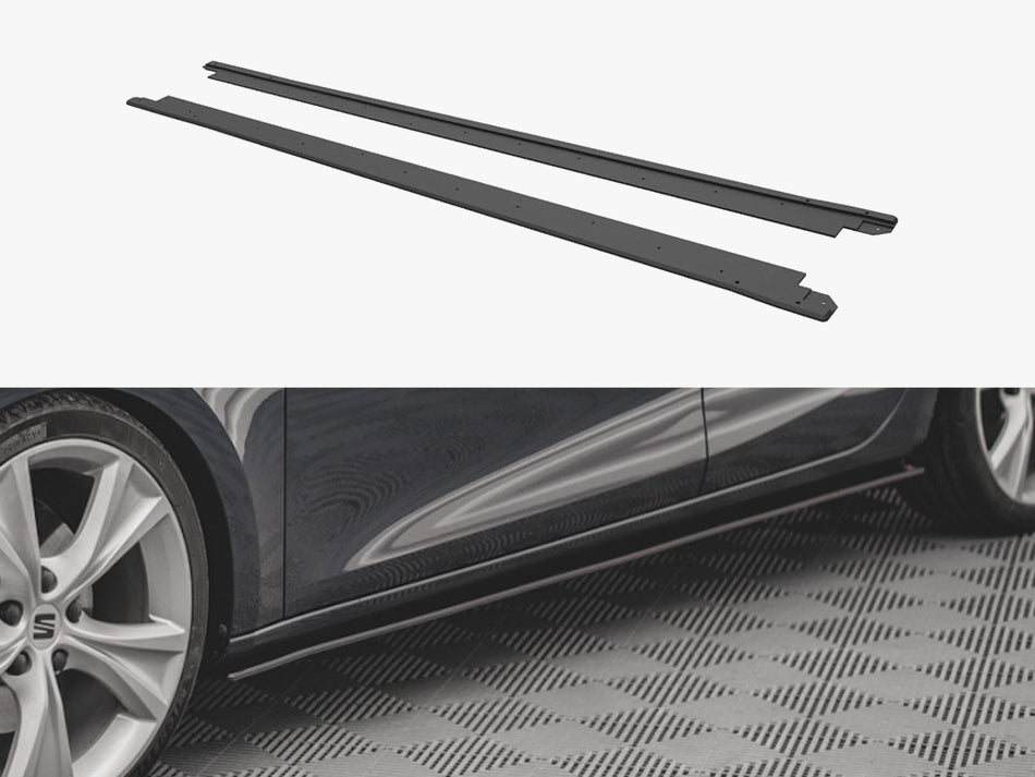 Maxton Design Street PRO Side Skirts Diffusers Seat Leon FR Mk4 - SELE4FRCNC-SD1B - Image 1