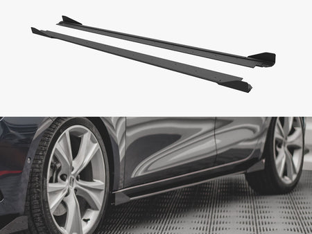 Maxton Design Street PRO Side Skirts Diffusers + Flaps Seat Leon FR Mk4 - SELE4FRCNC-SD1B+SRF1G - Image 1