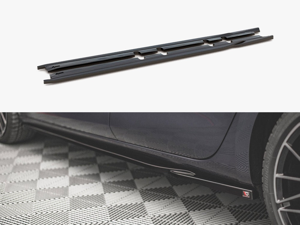 Maxton Design Side Skirts Diffusers V.1 Seat Leon FR ST / Hatchback Mk4 / Cupra Leon ST / Hatchback Mk1 / Mk1 Facelift - SE-LE-4-FR-SD1G - Image 1