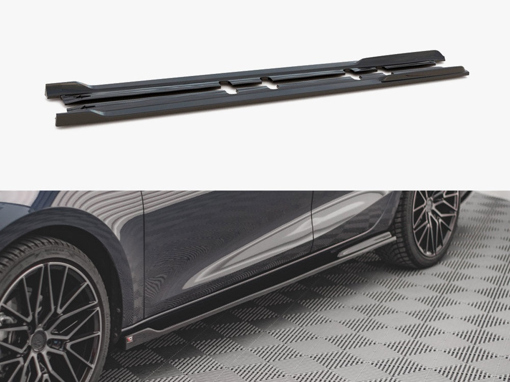 Maxton Design Side Skirts Diffusers V.2 Seat Leon FR ST / Hatchback Mk4 / Cupra Leon ST / Hatchback Mk1 / Mk1 Facelift - SE-LE-4-FR-SD2G - Image 1
