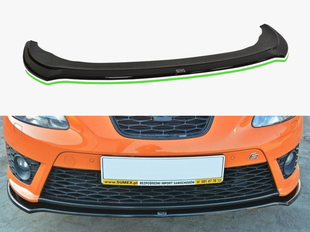 Maxton Design Front Splitter V.2 Seat Leon Mk2 Cupra / FR (Facelift) - SE-LE-2F-FR-FD2G - Image 1