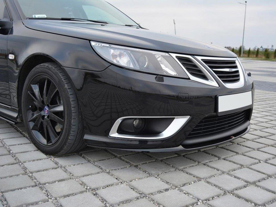 Maxton Design Front Splitter SAAB 9-3 AERO MK2 Facelift (2007-2011) - SA-9-3-2FL-AERO-FD1G - Image 1