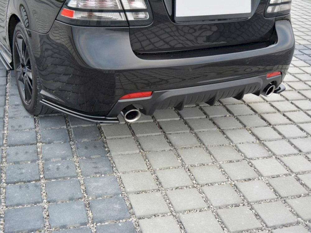 Rear Side Splitters SAAB 9-3 AERO MK2 Facelift (2007-2011) - Carbon Look