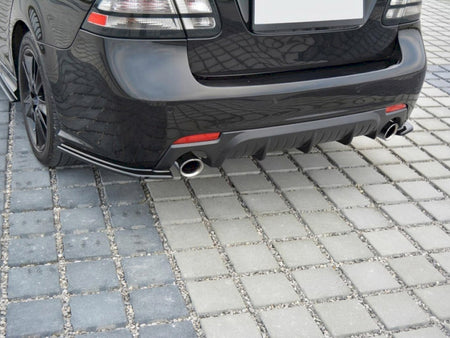 Rear Side Splitters SAAB 9-3 AERO MK2 Facelift (2007-2011) - Carbon Look
