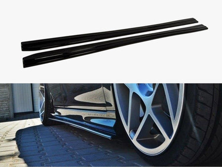 Maxton Design Side Skirts Diffusers SAAB 9-3 Turbo X / Aero Facelift - Carbon Look - SA-9-3-TX-SD1C - Image 1