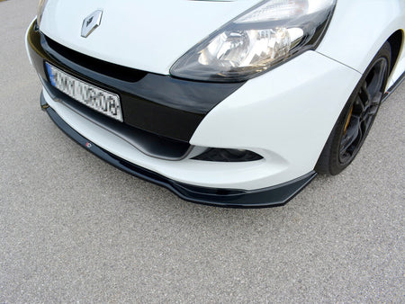 Maxton Design Front Splitter V.1 Renault CLIO MK3 RS Facelift (2009-2012) - Textured - RE-CL-3F-RS-FD1T - Image 4
