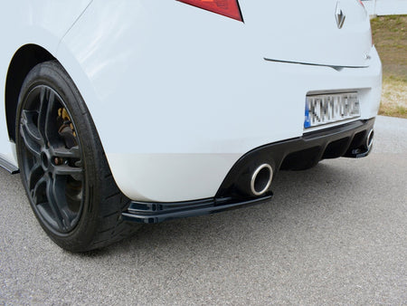 Rear Side Splitters Renault CLIO MK3 RS Facelift (2009-2012) - Textured