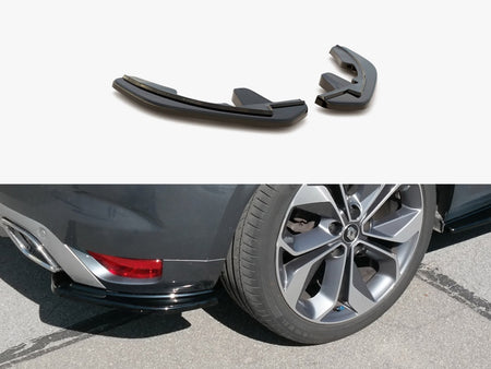Rear Side Splitters Renault Megane MK4 Gt-line (2016-) - Textured