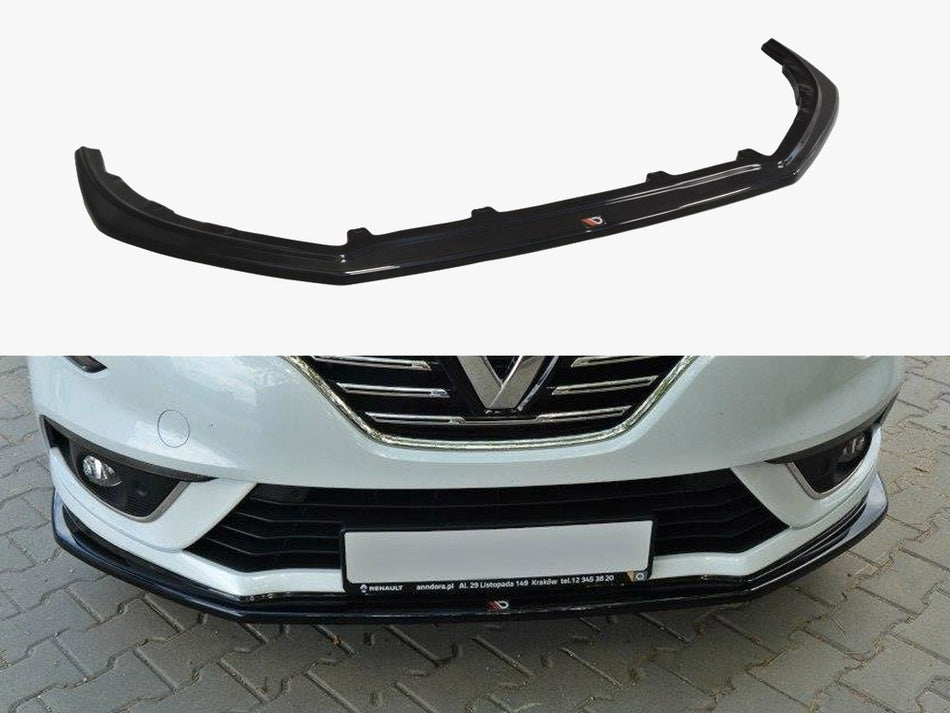 Maxton Design Front Splitter Renault Megane MK4 Hatchback (2016-UP) - Textured - RE-ME-4-FD1T - Image 1