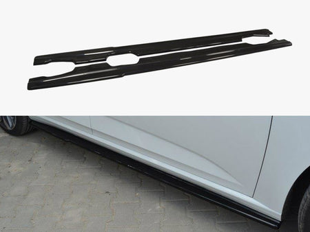 Side Skirts Diffusers Renault Megane MK4 Hatchback (2016-UP) - Carbon Look