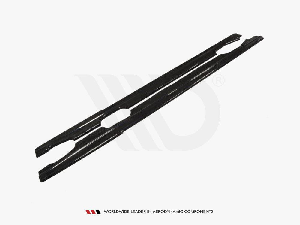 Side Skirts Diffusers Renault Megane MK4 Hatchback (2016-UP) - Textured