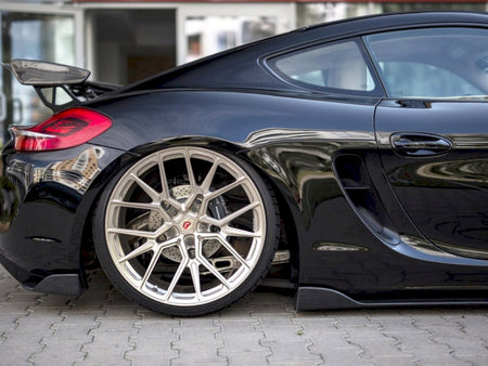 Rear Side Splitters Porsche Cayman 981C Mk2