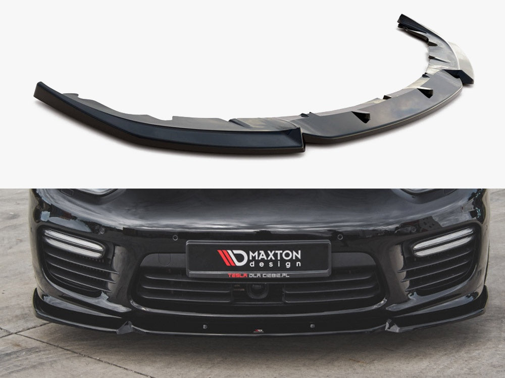Maxton Design Front Splitter V1 Porsche Panamera Turbo 970 Facelift (2013-2016) - PO-PA-970-T-FD1G - Image 1