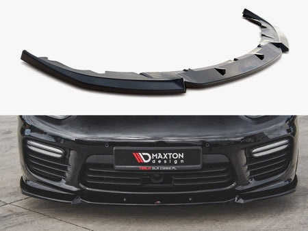 Maxton Design Front Splitter V1 Porsche Panamera Turbo 970 Facelift (2013-2016) - PO-PA-970-T-FD1G - Image 1