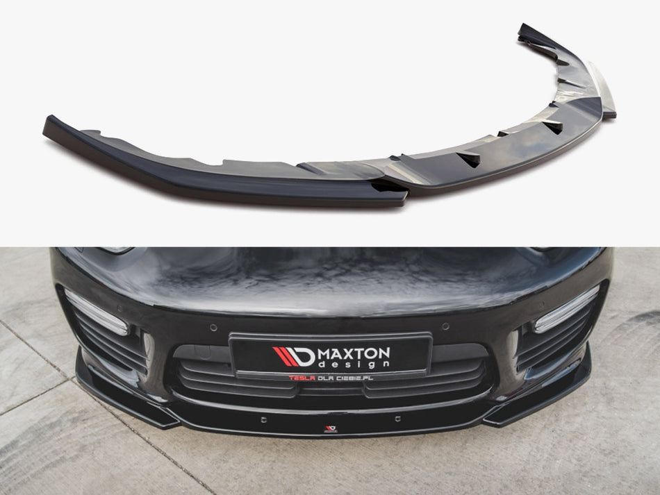 Maxton Design Front Splitter V.2 Porsche Panamera Turbo 970 Facelift (2013-2016) - PO-PA-970-T-FD2G - Image 1