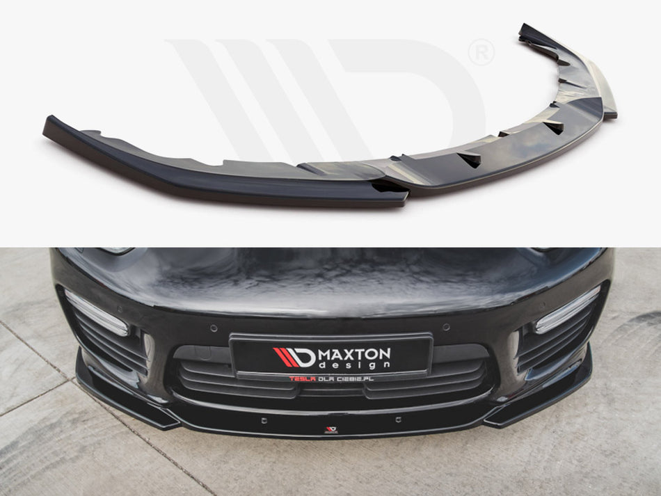 MAXTON DESIGN Front Splitter V.2 Porsche Panamera Turbo 970 Facelift (2013-2016)