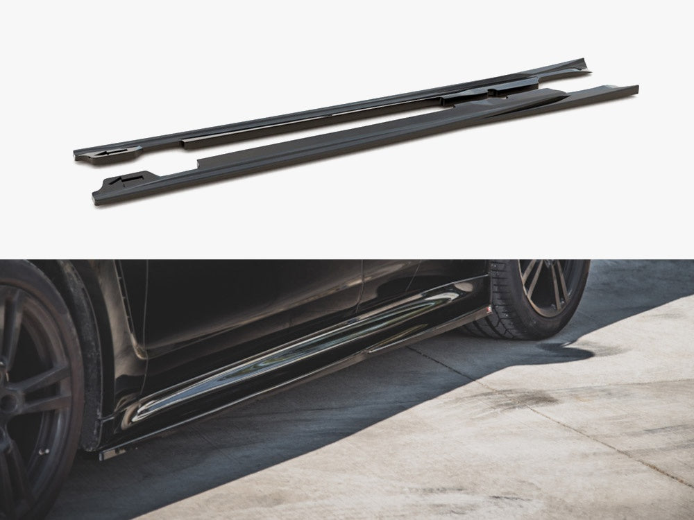 Maxton Design Side Skirts Diffusers V1 Porsche Panamera Turbo 970 Facelift (2013-2016) - PO-PA-970-T-SD1G - Image 1