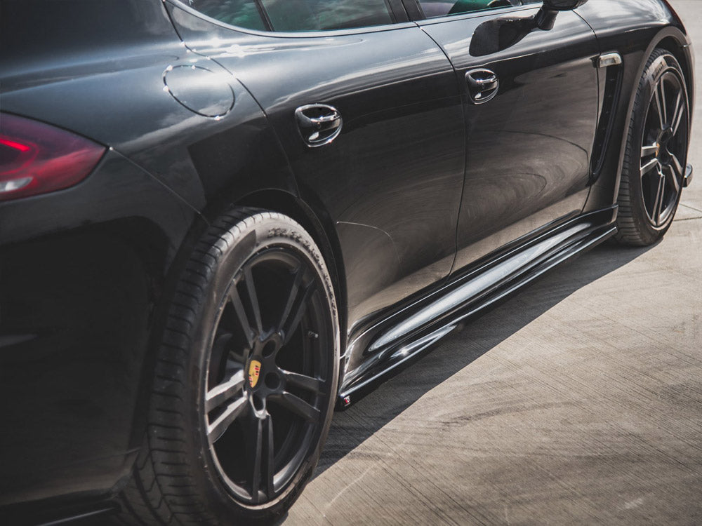 Maxton Design Side Skirts Diffusers V1 Porsche Panamera Turbo 970 Facelift (2013-2016) - PO-PA-970-T-SD1G - Image 3