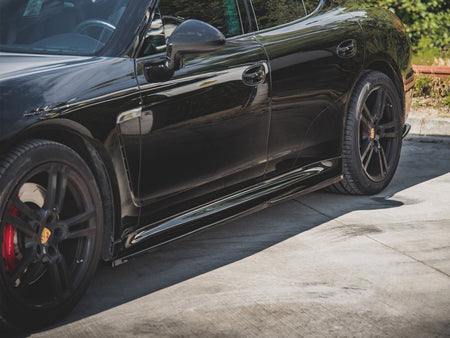 Maxton Design Side Skirts Diffusers V1 Porsche Panamera Turbo 970 Facelift (2013-2016) - PO-PA-970-T-SD1G - Image 4