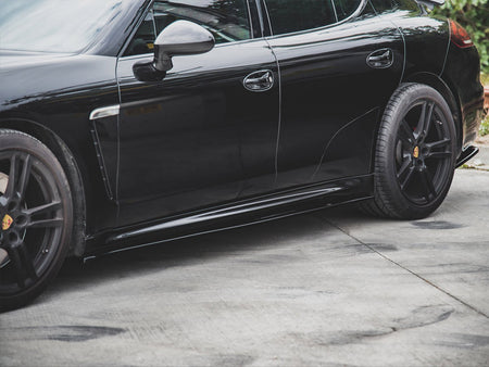 Maxton Design Side Skirts Diffusers V2 Porsche Panamera Turbo 970 Facelift (2013-2016) - PO-PA-970-T-SD2G - Image 3
