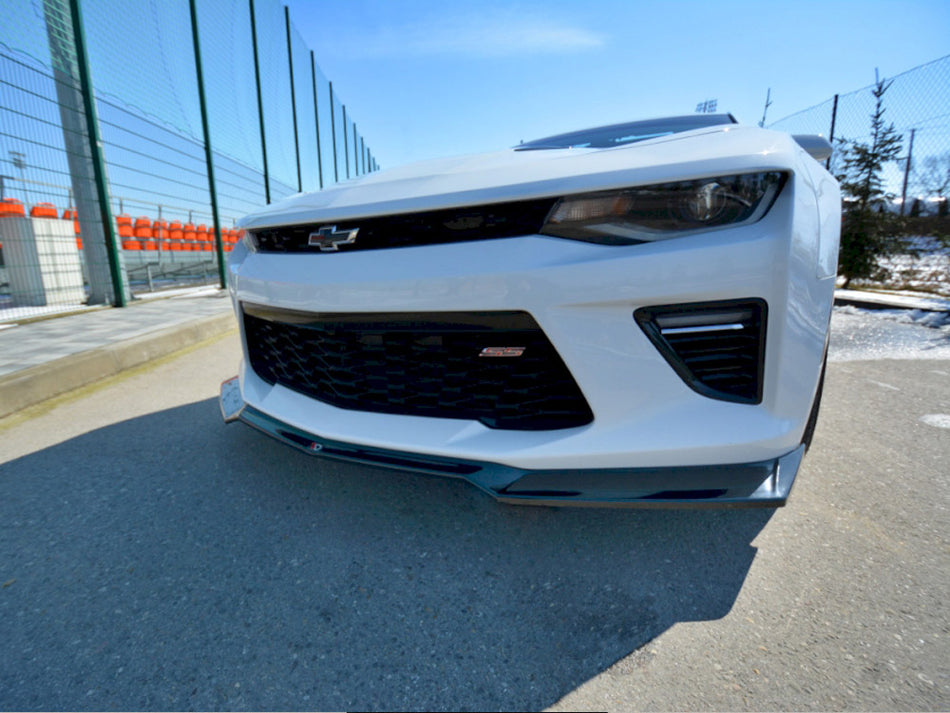 Maxton Design Front Splitter V.1 Chevrolet Camaro 6TH-GEN. Phase-i 2SS Coupe (2016-18) - Textured - CH-CA-6-2SS-FD1T - Image 2