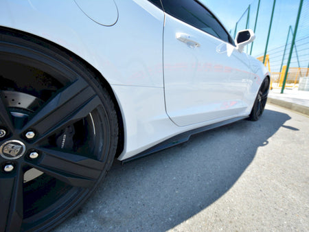 Maxton Design Side Skirts Splitters Chevrolet Camaro 6TH-GEN. Phase-i 2SS Coupe (2016-2018) - Carbon Look - CH-CA-6-2SS-SD1C - Image 3