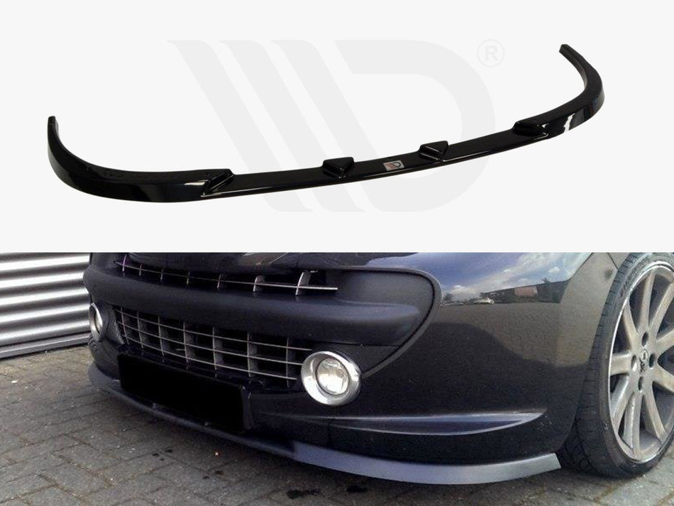 MAXTON DESIGN Front Splitter Peugeot 207 Standard Preface (2006-09) - Textured