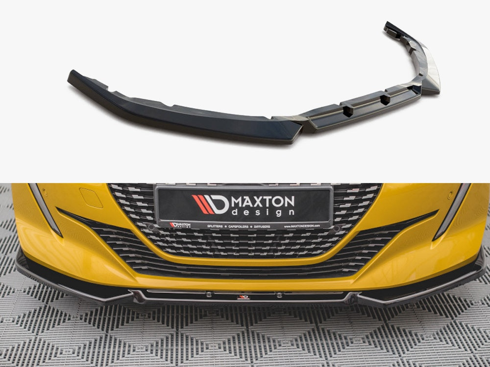 Maxton Design Front Splitter V.1 Peugeot 208 Mk2 - PE-208-2-FD1G - Image 1