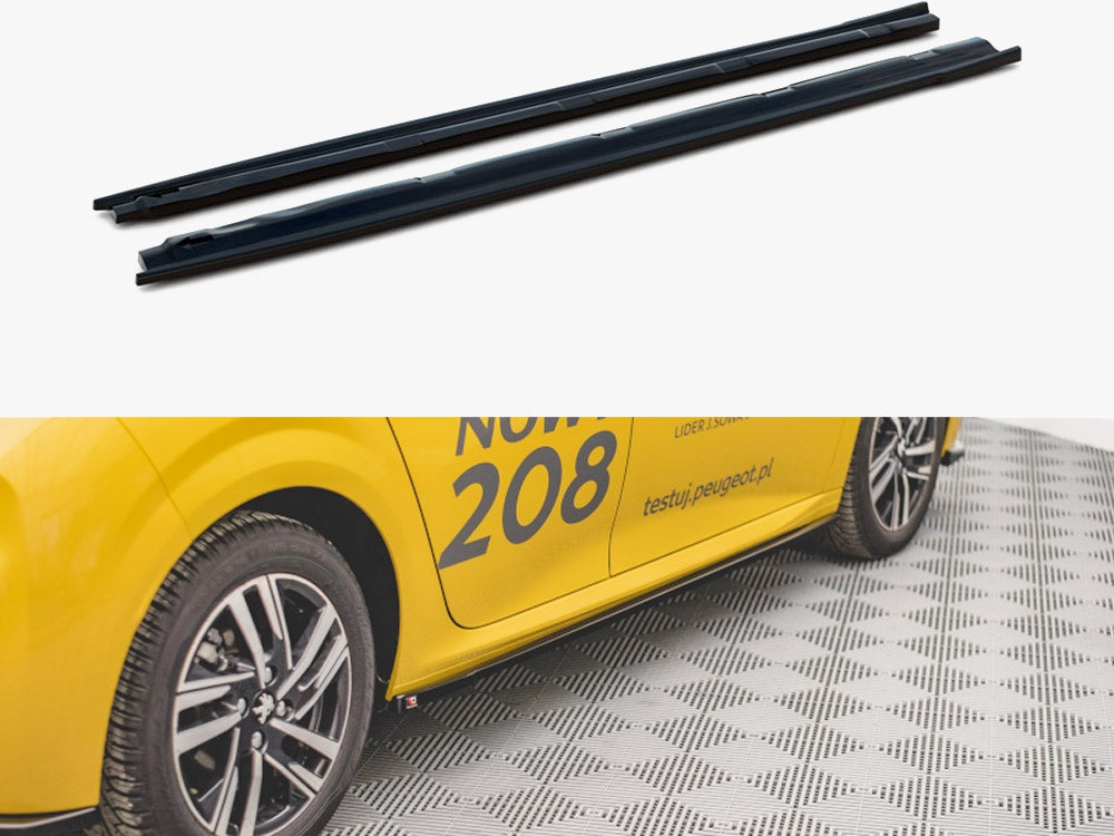 Maxton Design Side Skirt Diffusers Peugeot 208 Mk2 - PE-208-2-SD1G - Image 1