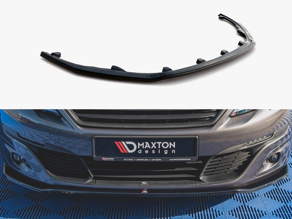 Maxton Design Front Splitter V.1 Peugeot 308 Mk2 - PE-308-2F-FD1G - Image 1