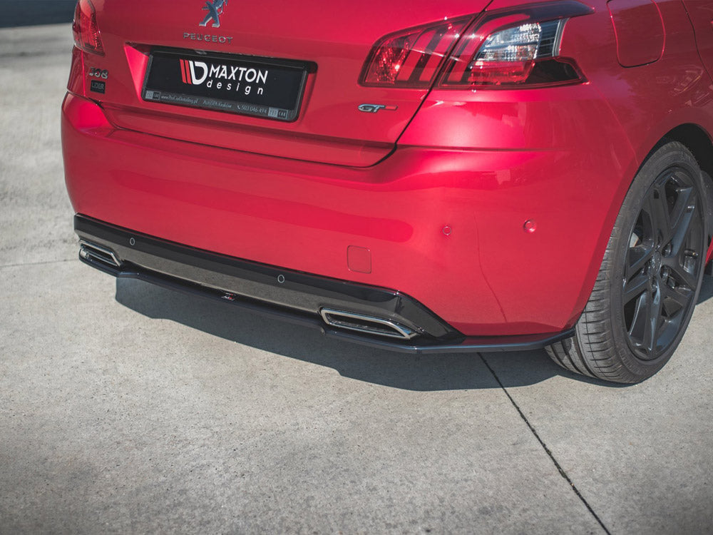 Maxton Design Central Rear Splitter Peugeot 308 GT Mk2 Facelift - PE-308-2F-GT-RD1G - Image 4