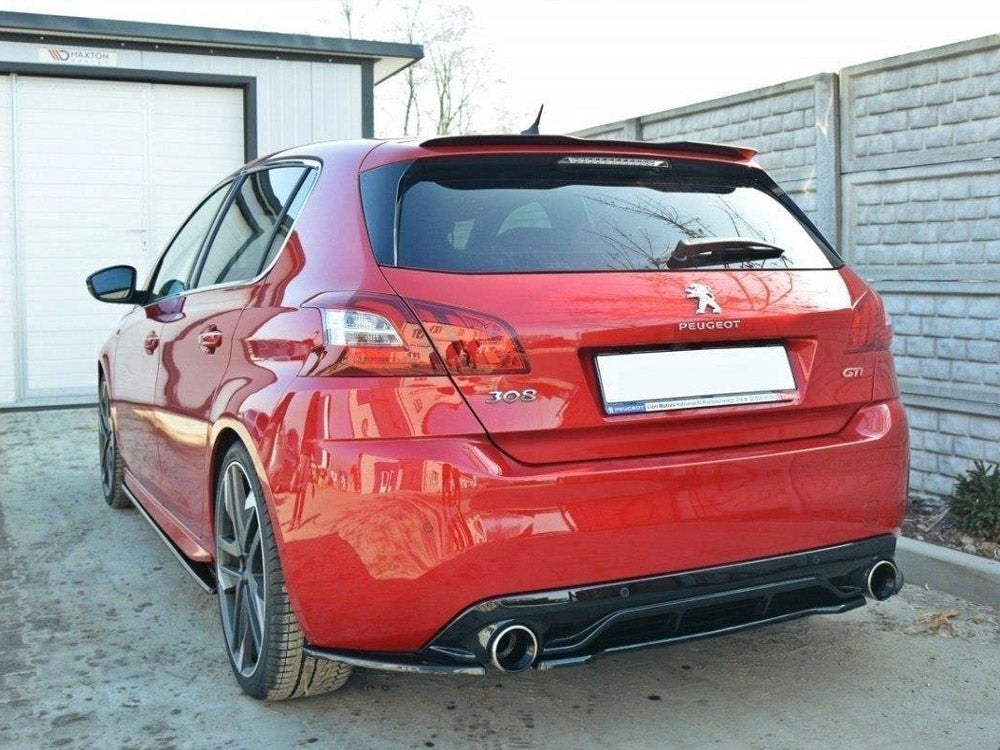 Maxton Design Central Rear Splitter Peugeot 308 II GTI (Without Vertical Bars) - PE-308-GTI-RD1G - Image 2
