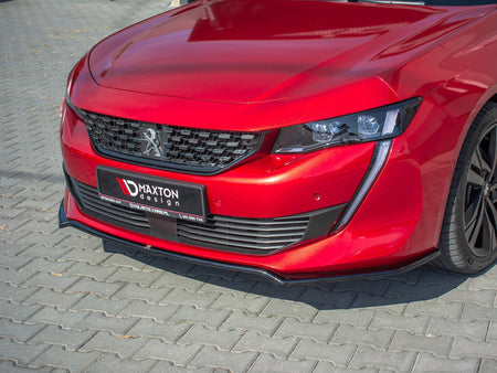Maxton Design Front Splitter V.1 Peugeot 508 Mk2 - Carbon Look - PE-508-2-GT-FD1C - Image 3