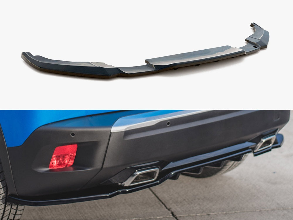 Maxton Design Rear Splitter (Vertical Bars) Peugeot 2008 Mk2 - PE-2008-2-RD1G+RD2G - Image 1